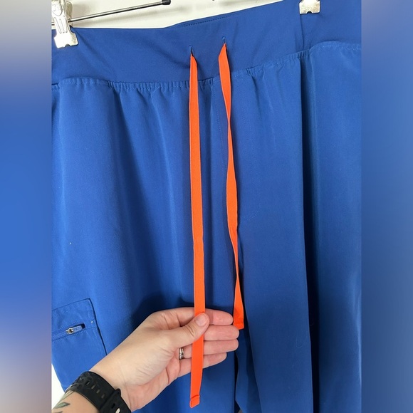 BNWOT Winning Blue High Waisted Zamora Jogger Scrub Pants Size 4XL - Picture 6 of 11